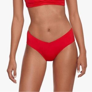Lauren Ralph Lauren Beach Club Solid Mid-Rise V-Front Bikini Bottom Size 6, NWT